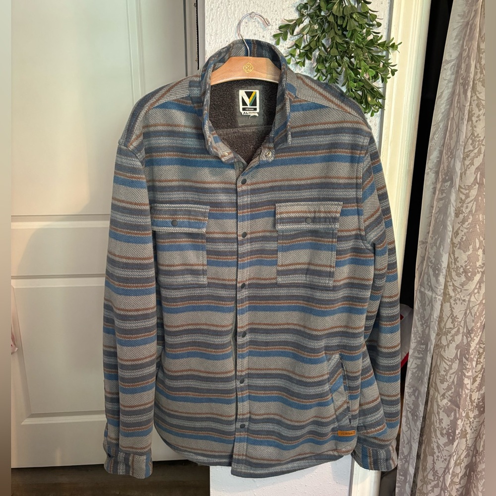 Voyager | Fleece Sherpa Shacket | Size XL